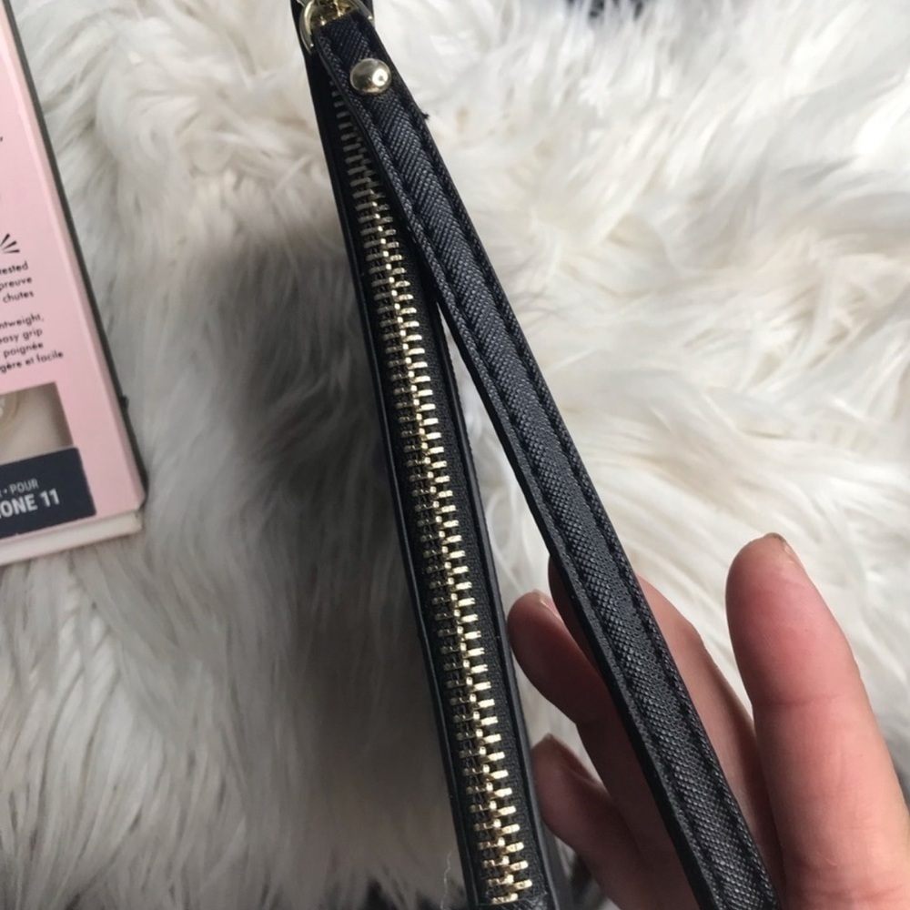 Kate Spade Black Leather Wristlet - Picture 5 of 7